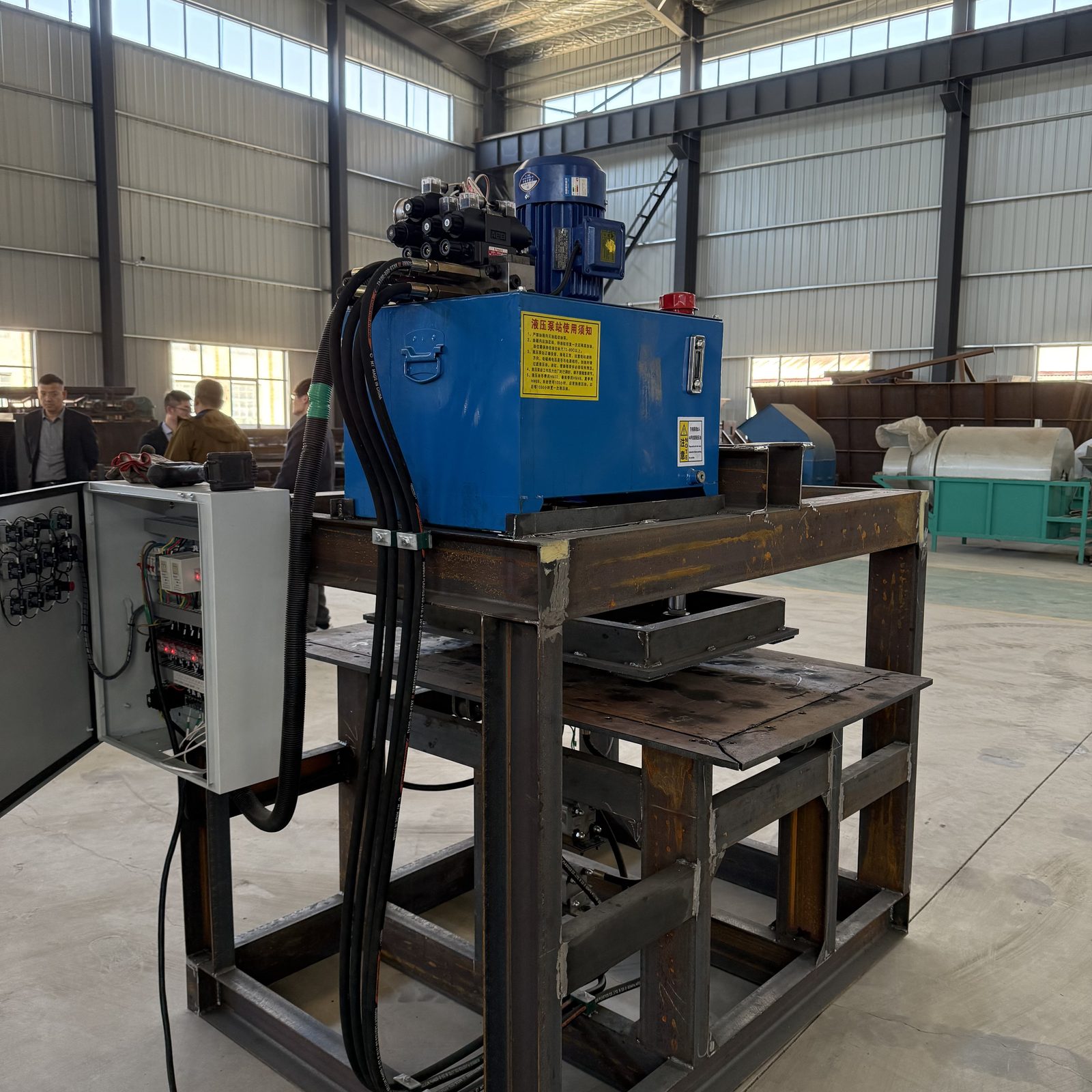 PV module processing equipment installed for a recycling project